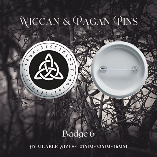 Wiccan/Pagan Badge - Norse Style with Celtic Knot