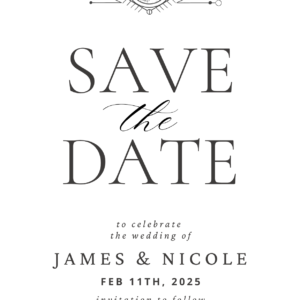 Pagan Moon-Save The Date card-Personalised