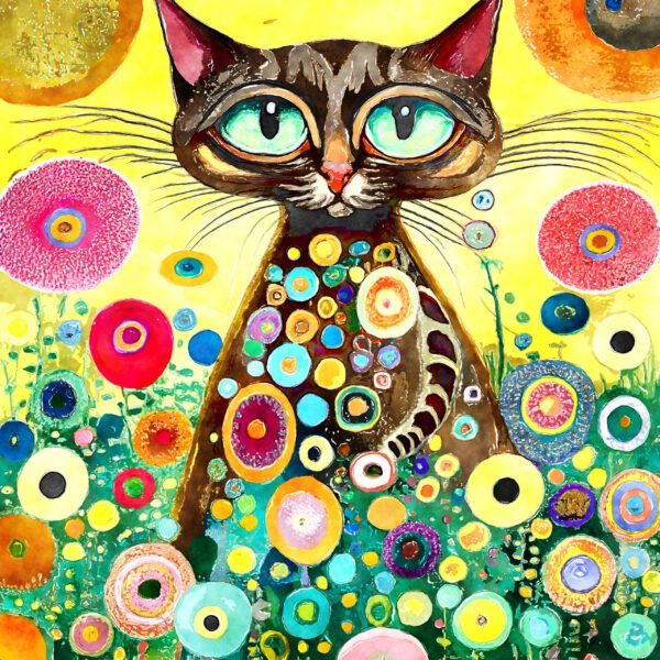 Klimt-Inspired Cat Greeting Cards – Boxed Set of 12 - Image 8