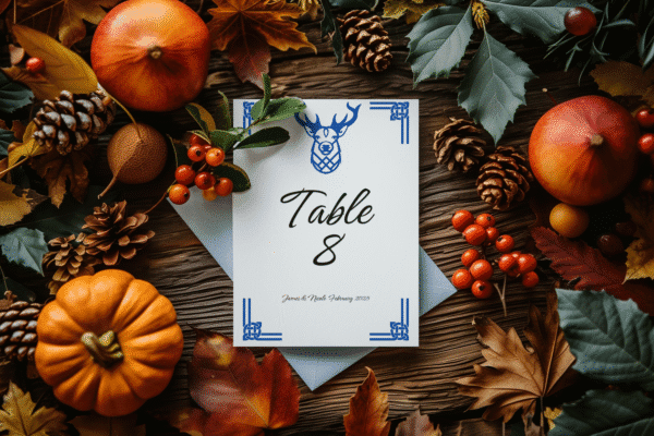 Celtic Knots & Stag’s Head Table Number - Image 2