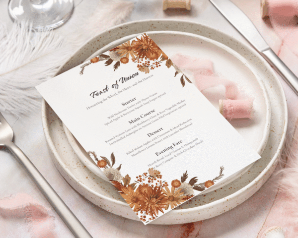 Mabon Wedding Menu – A Celebration of Autumn’s Bounty