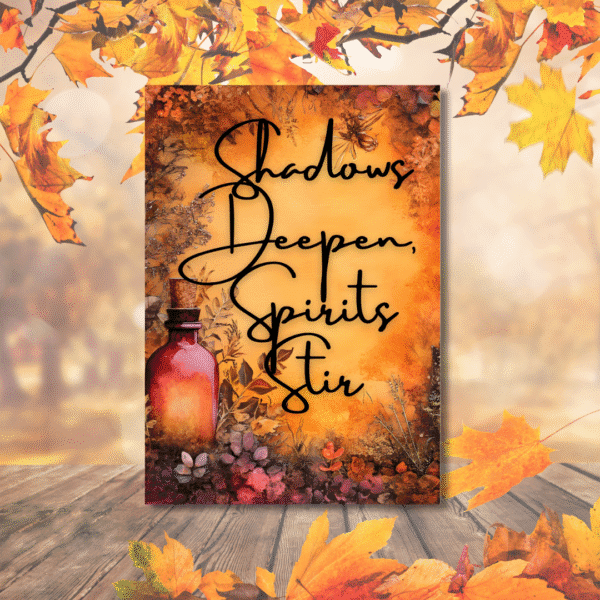 Shadows Deepen, Spirits Stir – Autumn Equinox Ritual Card