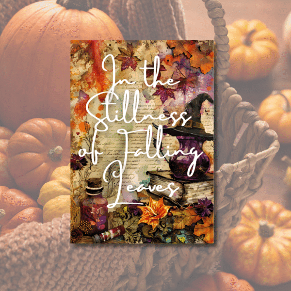 In the Stillness of Falling Leaves – Autumn Witchcraft Greeting Card
