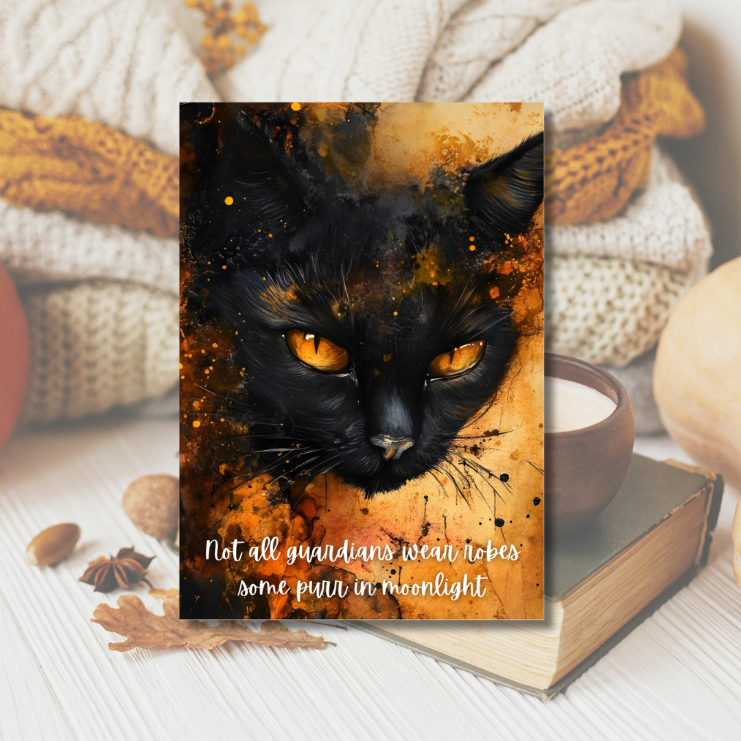 Not All Guardians Wear Robes – Familiar Spirit Greeting Card