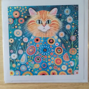 Floral Cat Card