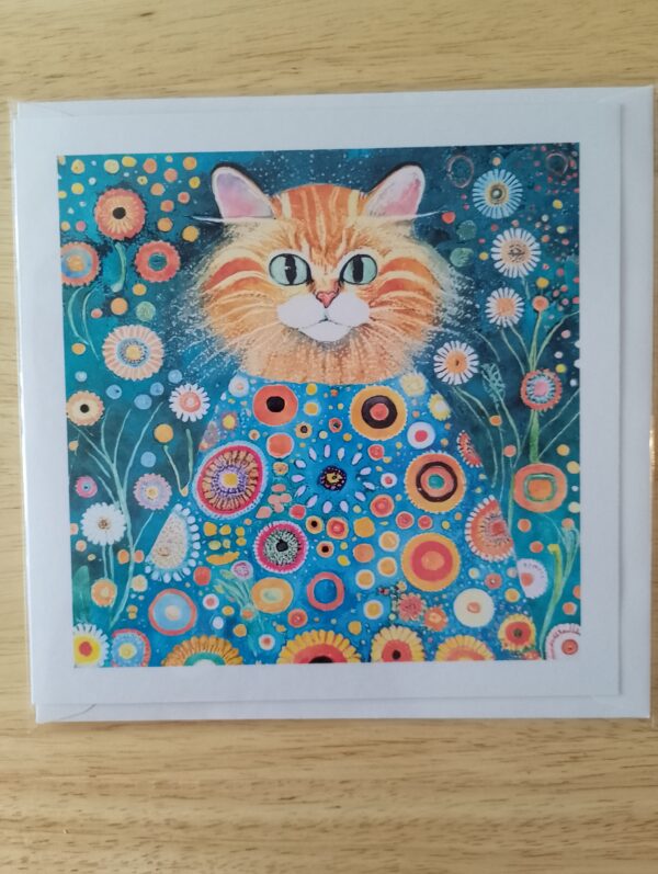 Floral Cat Card