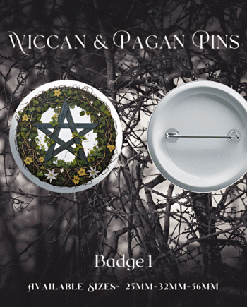 Badge 1 – Pentagram & Ivy Wreath