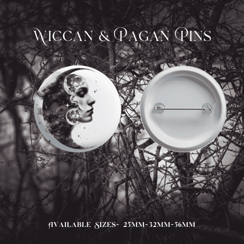 Wiccan & Pagan Pin Badges - Image 16