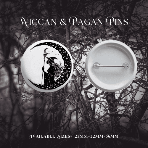 Wiccan & Pagan Pin Badges - Image 17