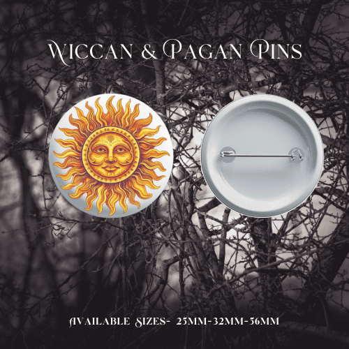 Wiccan & Pagan Pin Badges - Image 19