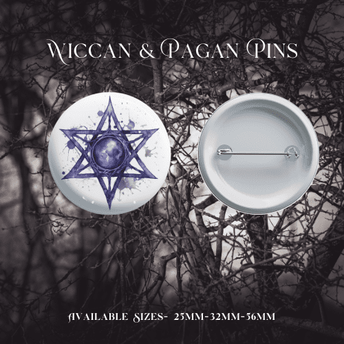 Wiccan & Pagan Pin Badges - Image 20