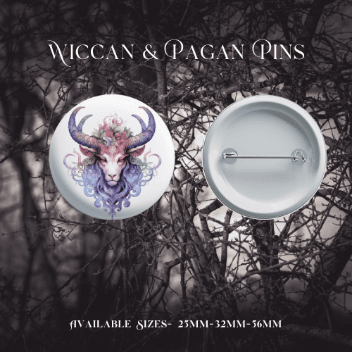 Wiccan & Pagan Pin Badges - Image 11