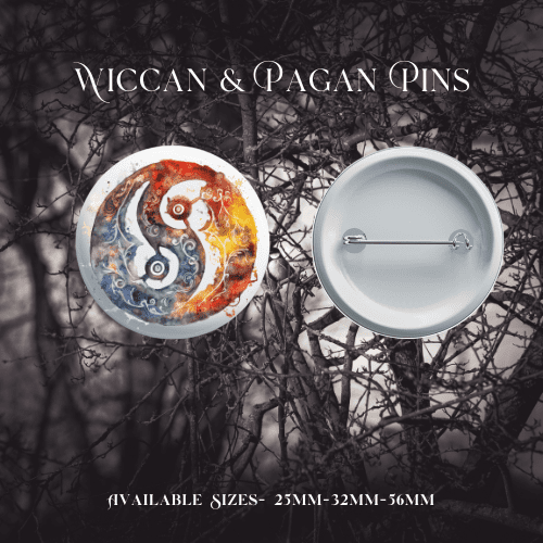 Wiccan & Pagan Pin Badges - Image 8
