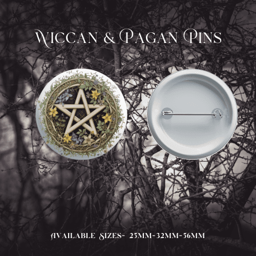 Wiccan & Pagan Pin Badges - Image 12
