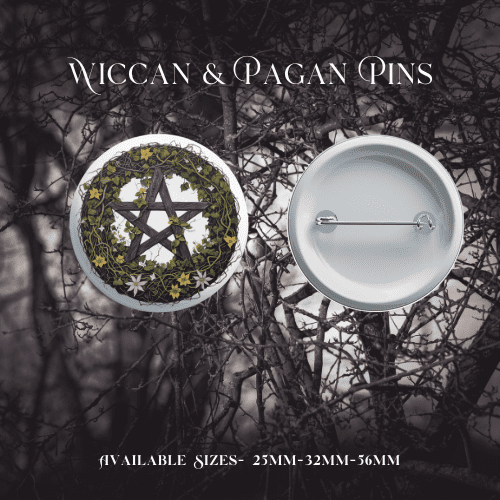 Wiccan & Pagan Pin Badges - Image 13