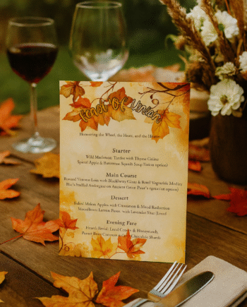 Autumn Cocktail Ritual Menu-Edition I