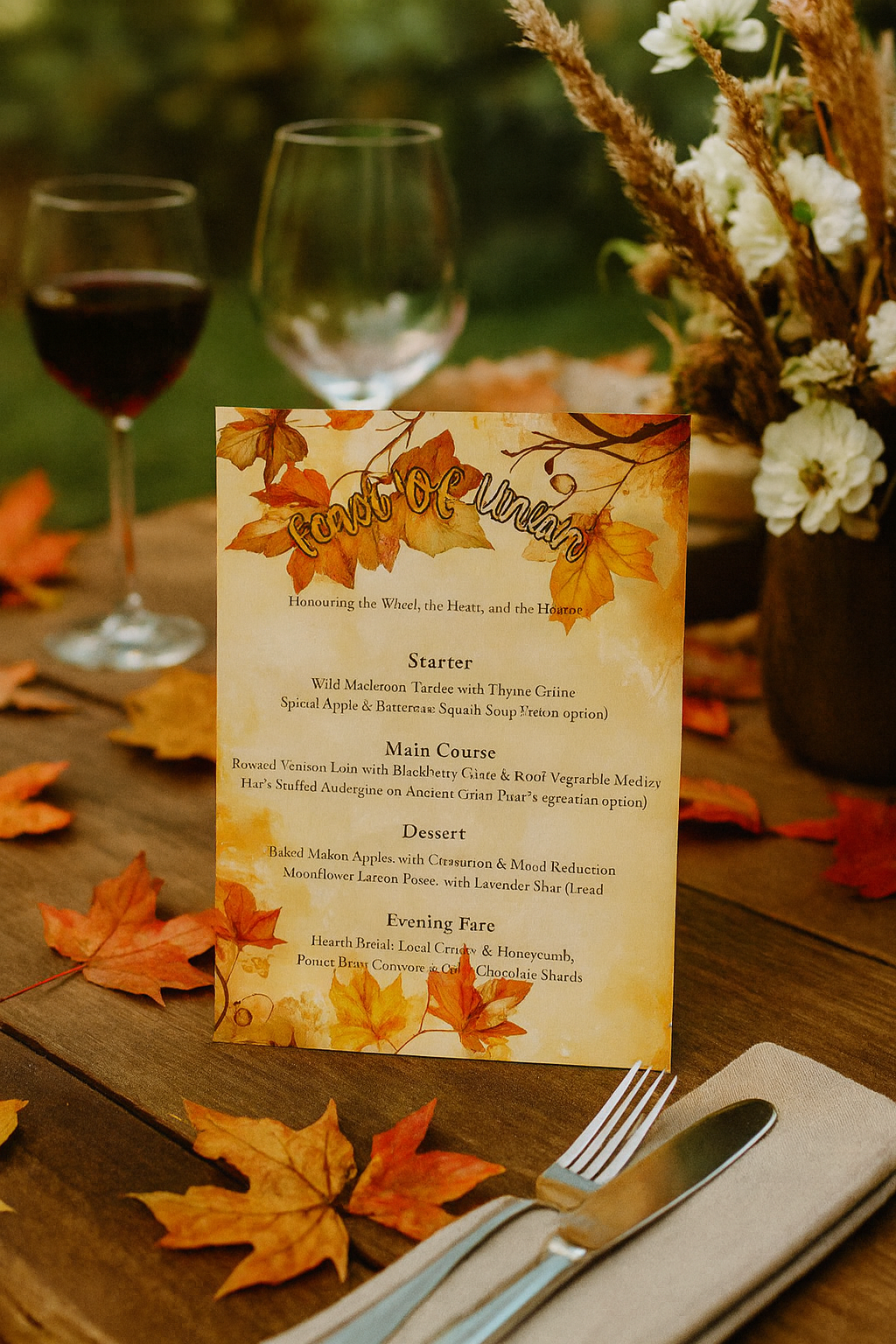 Autumn Cocktail Ritual Menu-Edition I